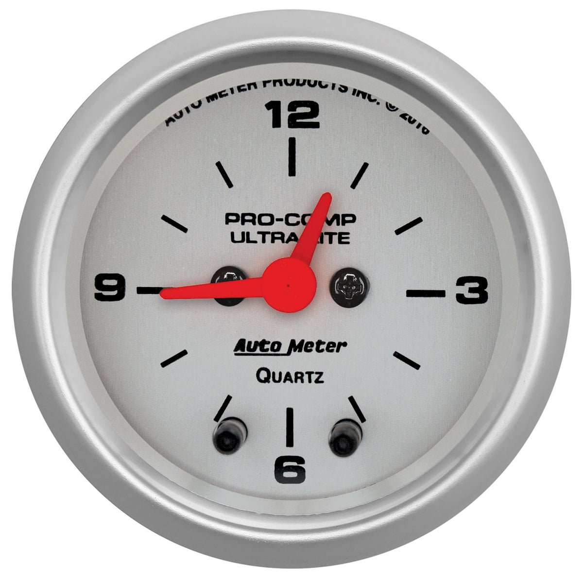 AutoMeter 4385 - GAUGE, CLOCK, 2 1/16", 12HR, ANALOG, ULTRA-LITE 3
