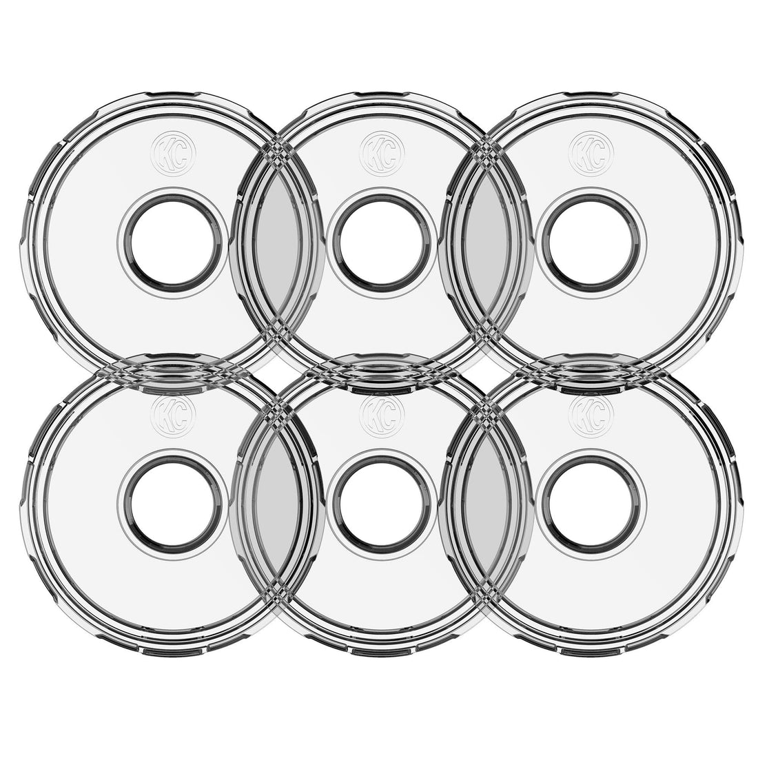 KC HiLiTES 4410 - KC Cyclone 2.0 LED - Replacement Lens - Clear - 6-PK