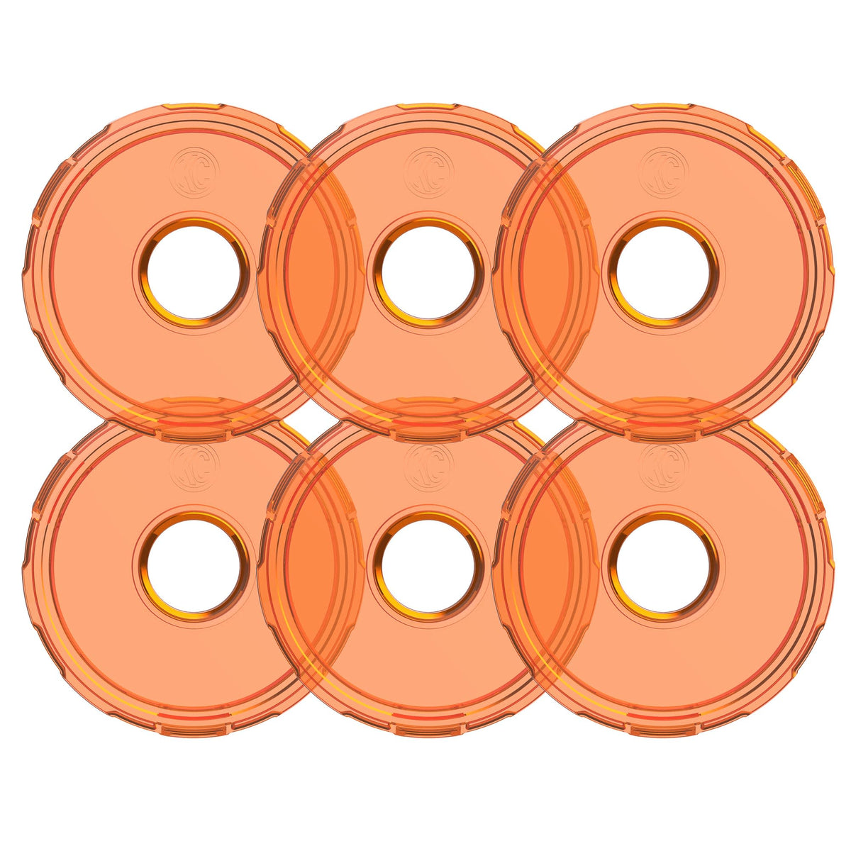KC HiLiTES 4412 - KC Cyclone 2.0 LED - Replacement Lens - Amber - 6-PK 5