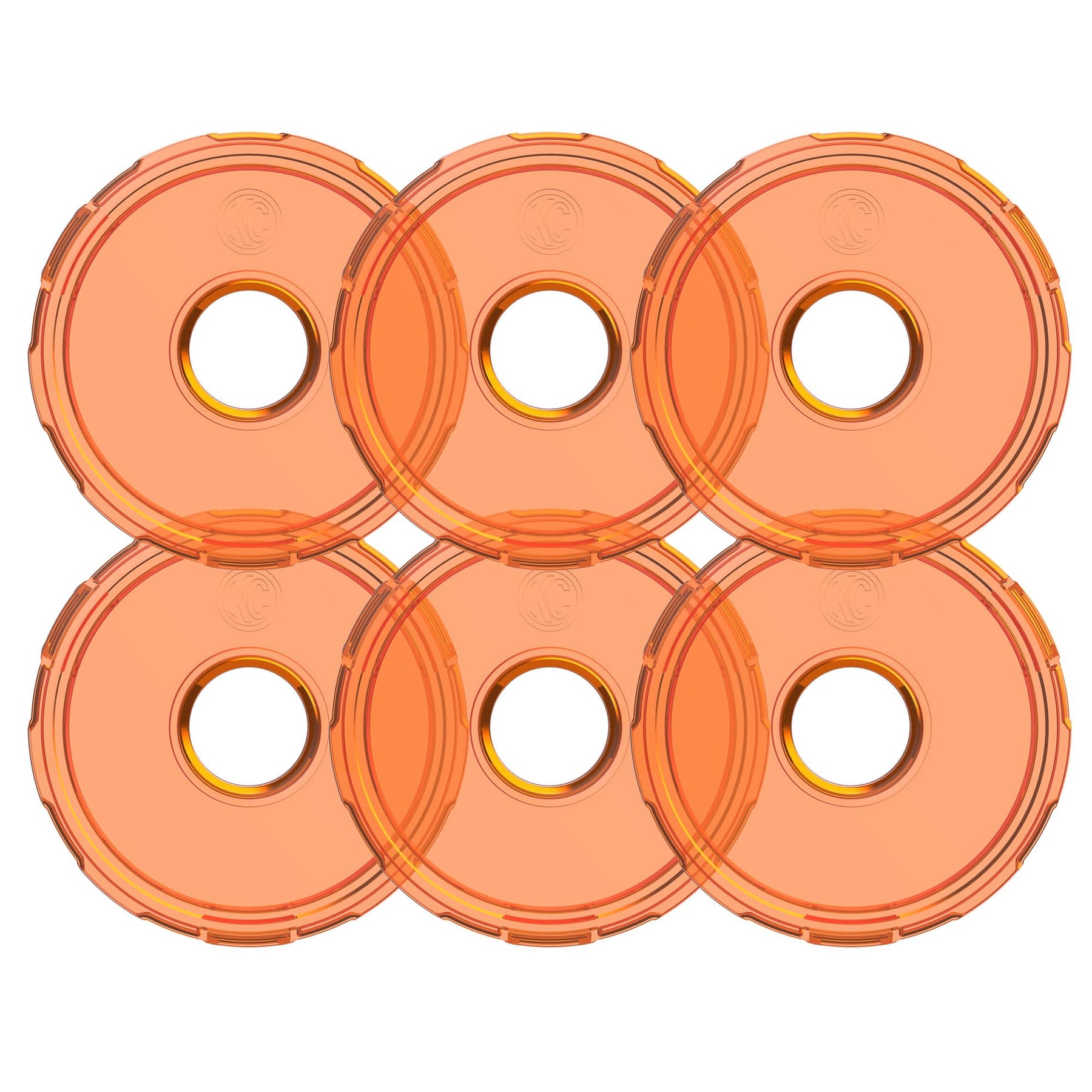 KC HiLiTES 4412 - KC Cyclone 2.0 LED - Replacement Lens - Amber - 6-PK 5