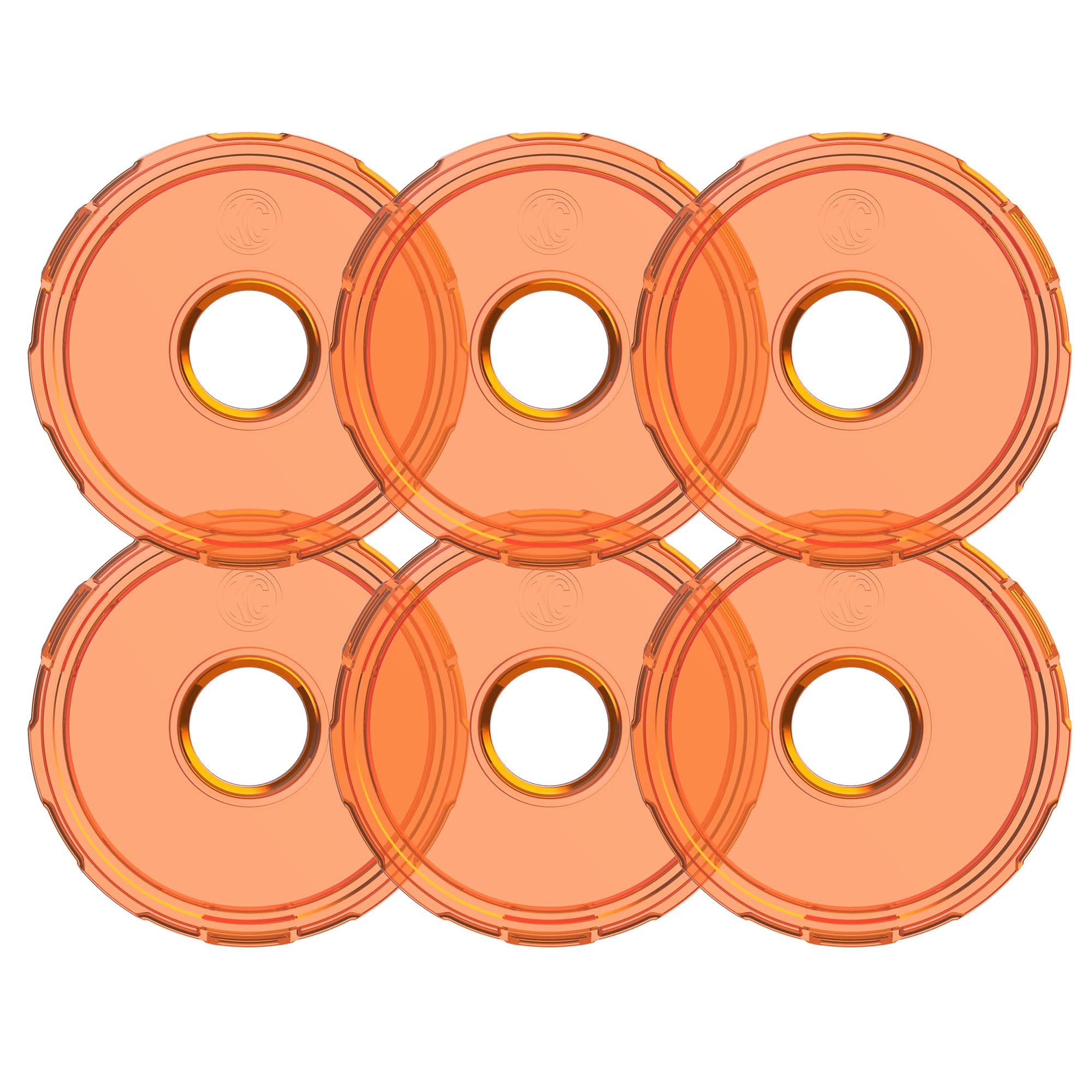 KC HiLiTES 4412 - KC Cyclone 2.0 LED - Replacement Lens - Amber - 6-PK 5