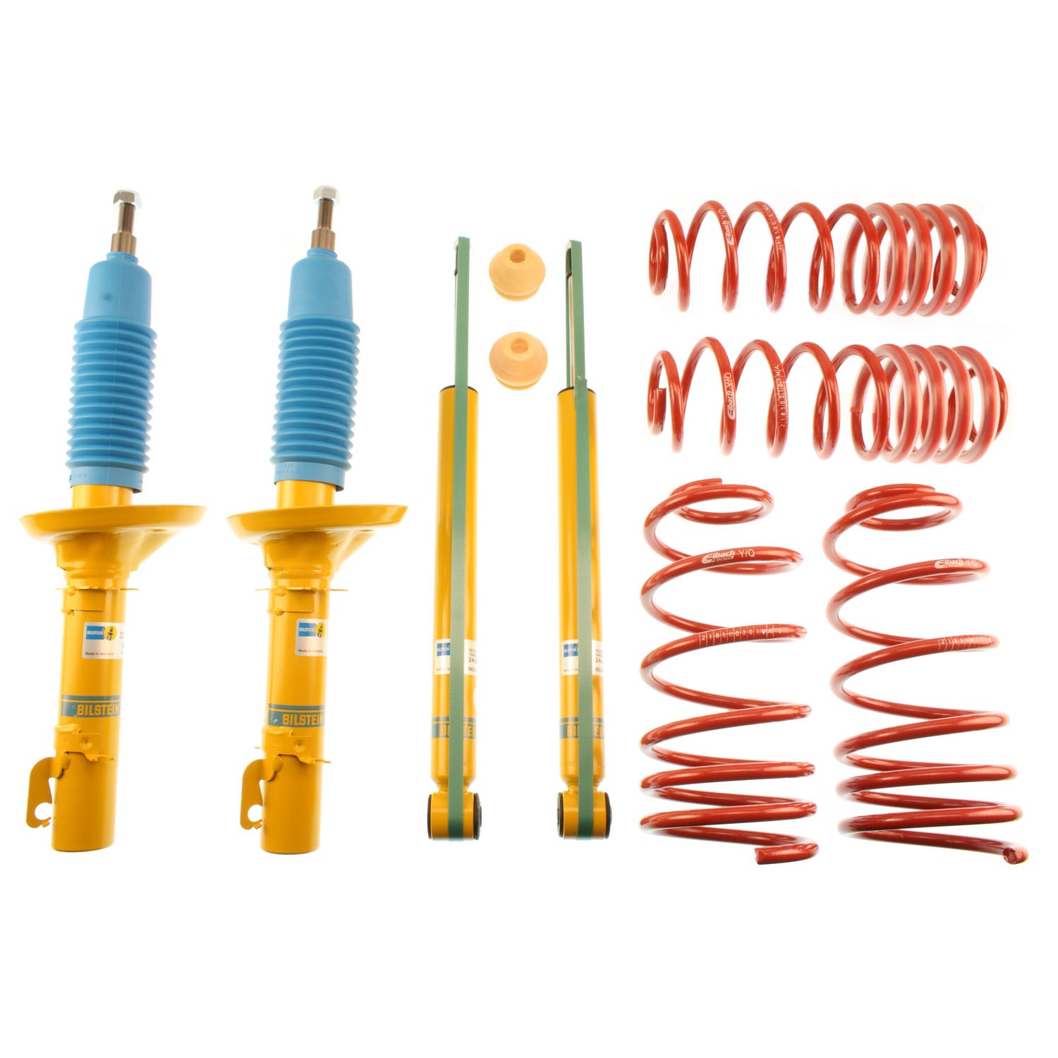Bilstein 46-180315 - Suspension Kit Volkswagen Golf 2006-1999, Jetta 2005-1999 Monotube Front Lowered Height 25-30mm, up to 1000kg Axle Load Rear Lowered Height 10-15mm, up to 1000kg Axle Load Without Self-Leveling Suspension B12 (Sportline) Bilstein 1