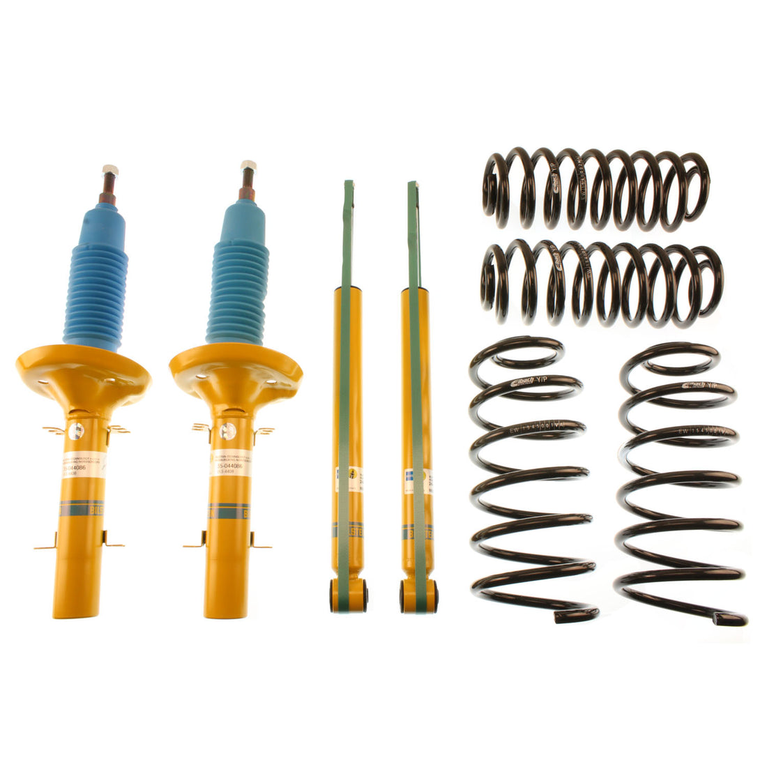 Bilstein 46-180339 - Suspension Kit Volkswagen Golf 2006-2000 Monotube Front Lowered Height 10mm, up to 1000kg Axle Load Rear Lowered Height 10mm, up to 925kg Axle Load Without Self-Leveling Suspension B12 (Pro-Kit) Bilstein 6