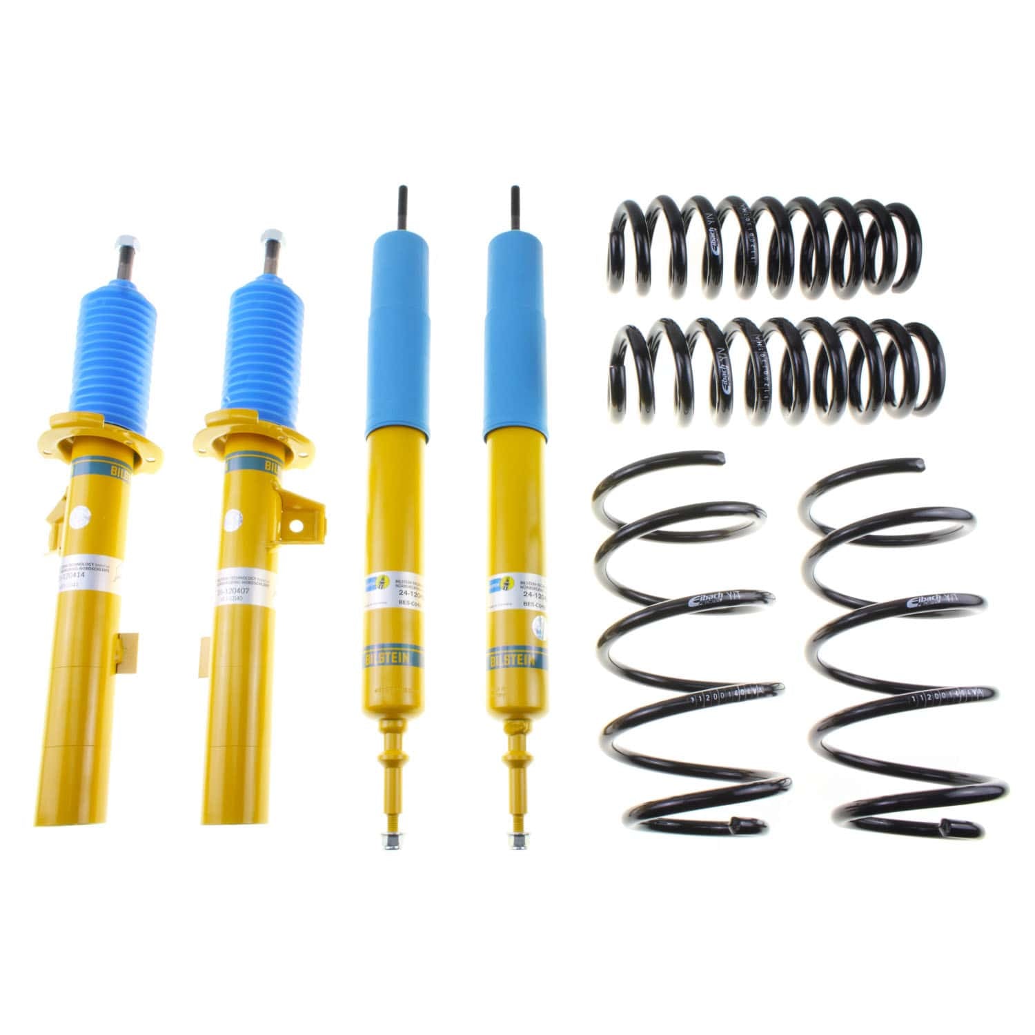 Bilstein Suspension Bilstein 46-180568 - Suspension Kit BMW 335d 2011-2009, 335i 2011-2007 Monotube Front Lowered Height 30mm, up to 1090kg Axle Load Rear Lowered Height 25mm, up to 1135kg Axle Load Without Self-Leveling Suspension B12 (Pro-Kit) Bilstein