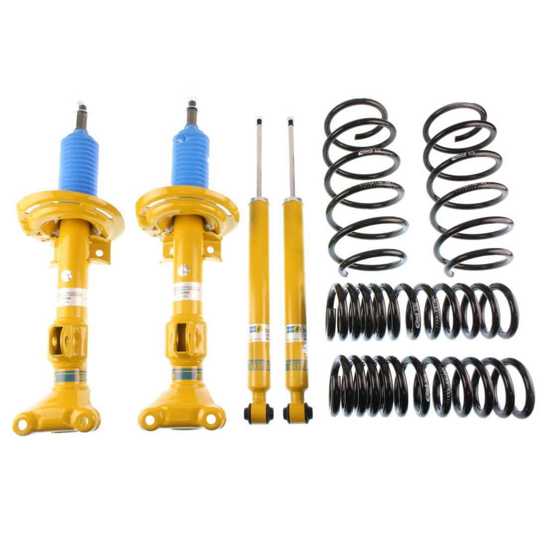 Bilstein Suspension Bilstein 46-180759 - Suspension Kit Mercedes-Benz C250 2014-2012 Monotube Front Lowered Height 30mm, up to 1150kg Axle Load Rear Lowered Height 30mm, up to 1200kg Axle Load Without Electronic or Self-Leveling Suspension B12 (Pro-Kit) Bilstein