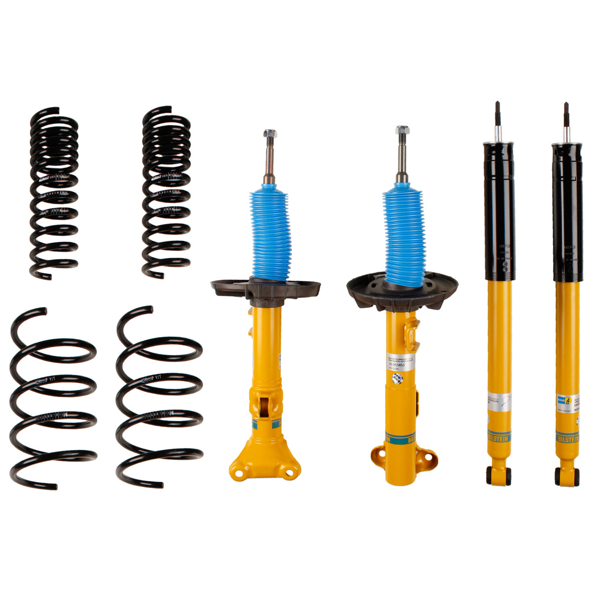 Bilstein 46-181831 - Suspension Kit Mercedes-Benz C240 2005-2003, C320 2004-2002 Monotube Front Lowered Height 30mm, up to 1090kg Axle Load Rear Lowered Height 30mm, up to 1170kg Axle Load Without Self-Leveling Suspension B12 (Pro-Kit) Bilstein 1