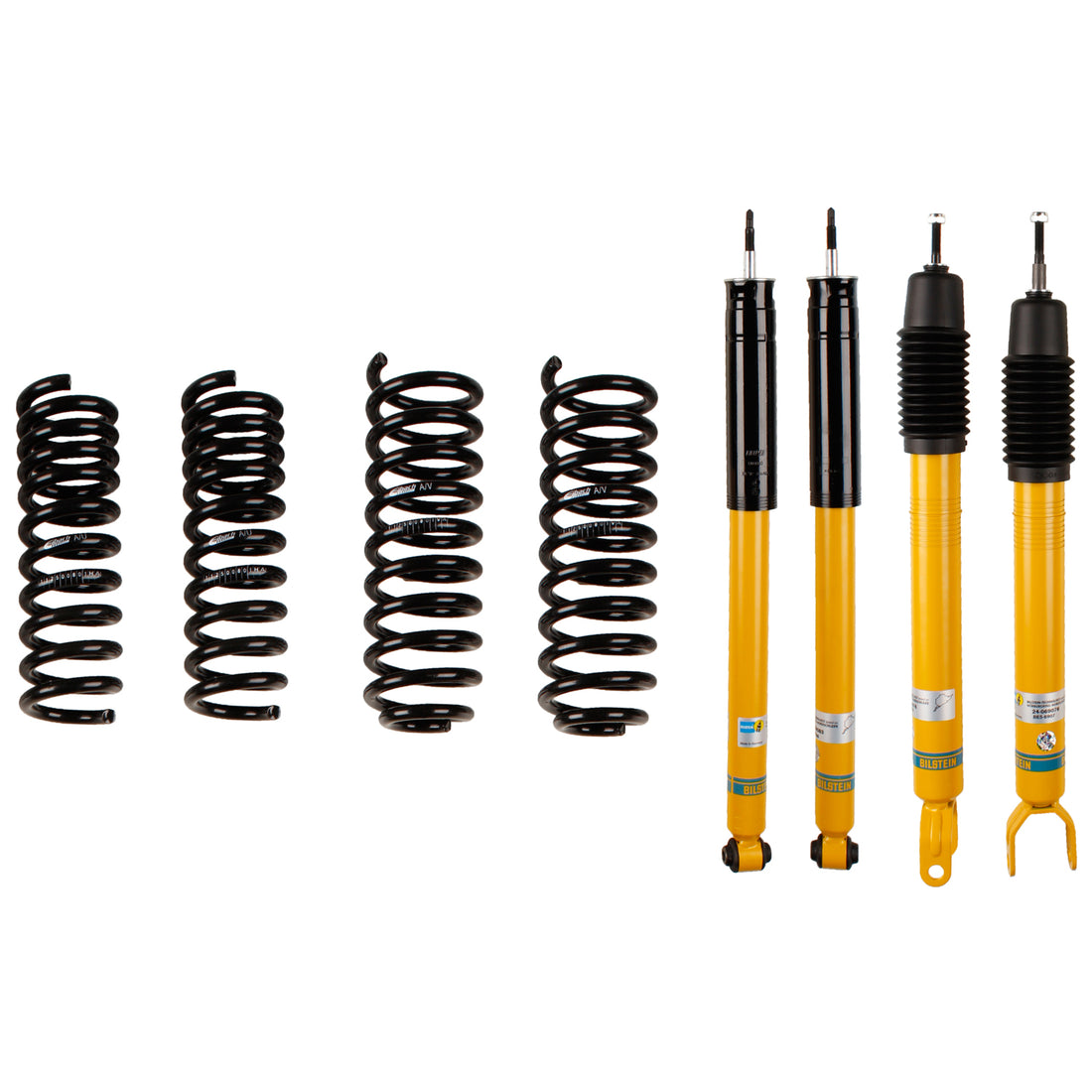 Bilstein 46-181879 - Suspension Kit Mercedes-Benz E350 2009-2006 Monotube Front Lowered Height 30-35mm, up to 1095kg Axle Load Rear Lowered Height 30mm, up to 1230kg Axle Load Without Air or Self-Leveling Suspension B12 (Pro-Kit) Bilstein 1