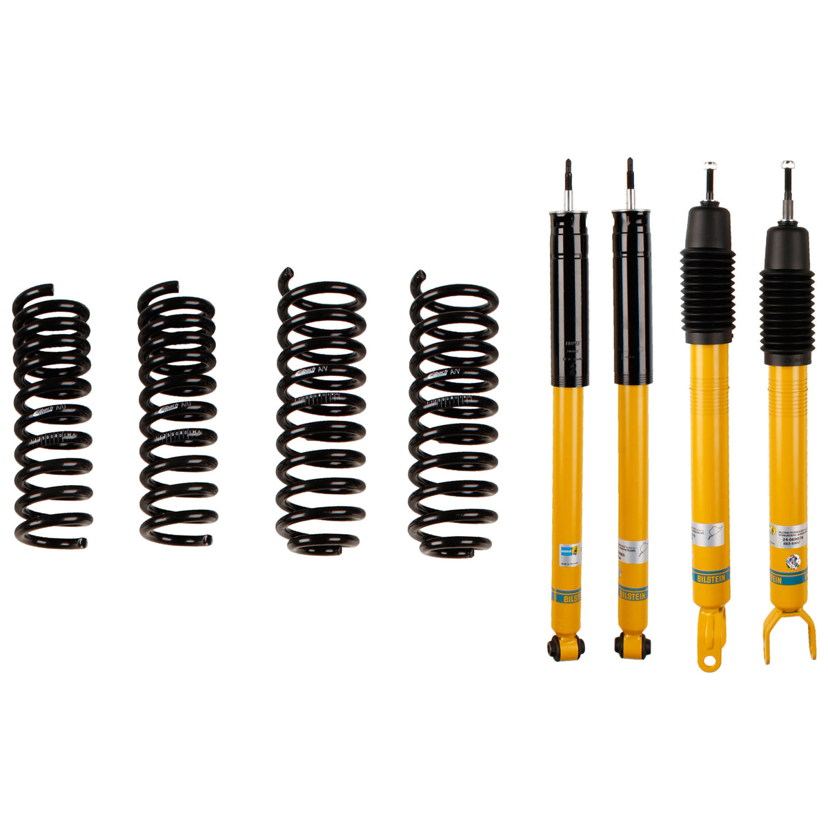 Bilstein 46-181879 - Suspension Kit Mercedes-Benz E350 2009-2006 Monotube Front Lowered Height 30-35mm, up to 1095kg Axle Load Rear Lowered Height 30mm, up to 1230kg Axle Load Without Air or Self-Leveling Suspension B12 (Pro-Kit) Bilstein 1