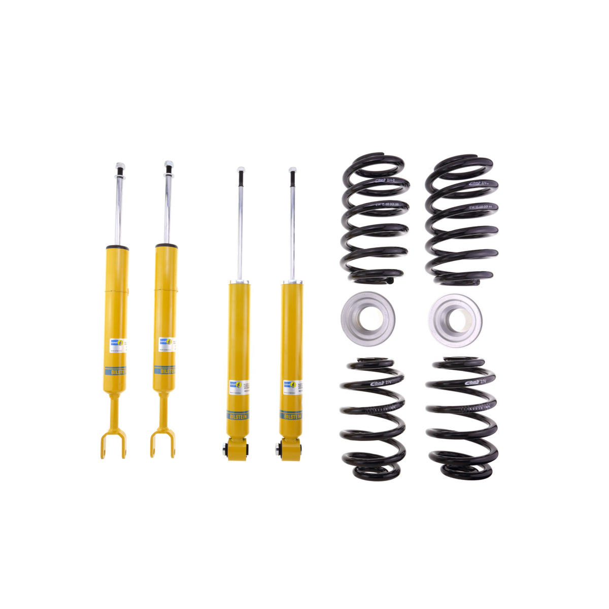 Bilstein 46-182975 - Suspension Kit Audi A4 2003-2002 Monotube Front Lowered Height 30mm, up to 1165kg Axle Load Rear Lowered Height 30mm, up to 1035kg Axle Load To Chassis # 8E-2-400 000 B12 (Pro-Kit) Bilstein 1