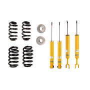 Bilstein 46-183071 - Suspension Kit Audi A4 Quattro 2004-2002 Monotube Front Lowered Height 30mm, up to 1165kg Axle Load Rear Lowered Height 30mm, up to 1150kg Axle Load To Chassis # 8E-5-400 000 B12 (Pro-Kit) Bilstein 1