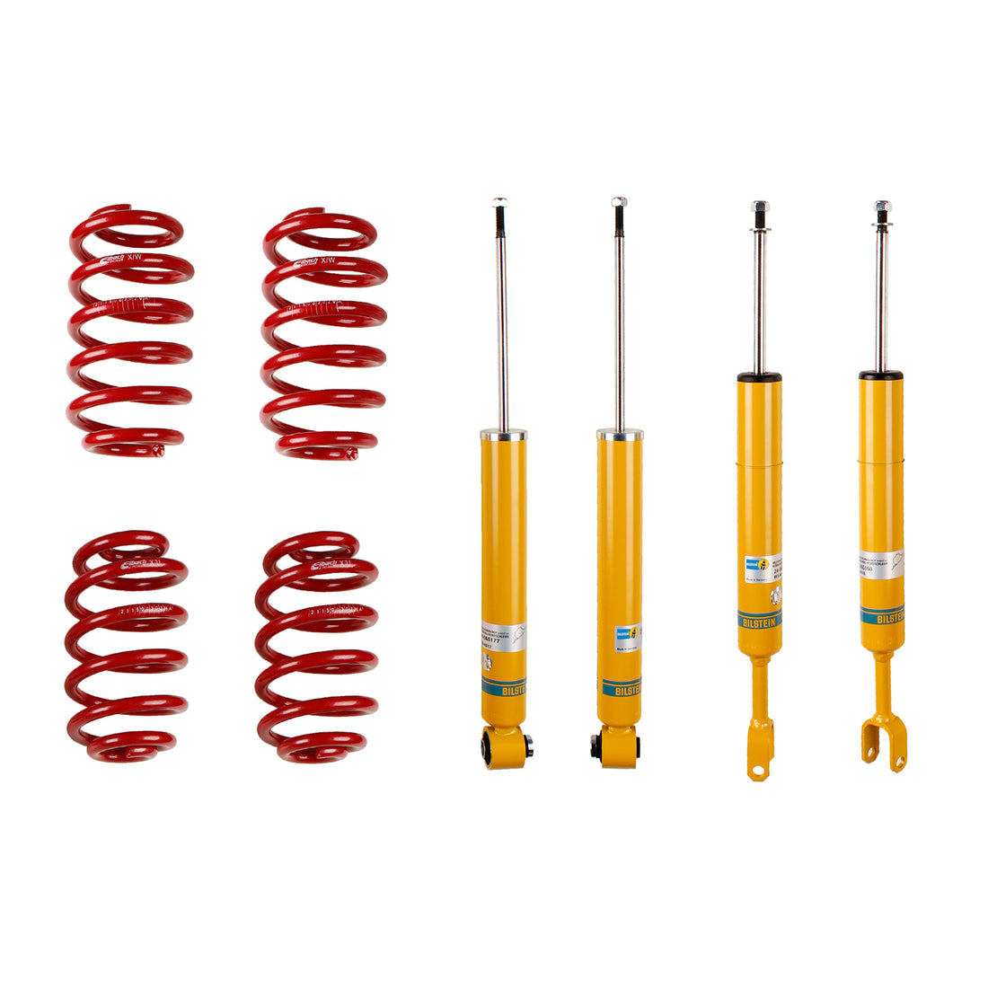 Bilstein 46-183378 - Suspension Kit Audi A4 2003-2002 Monotube Front Lowered Height 45-50mm, up to 1090kg Axle Load Rear Lowered Height 35-40mm, up to 1035kg Axle Load To Chassis # 8E-2-400 000 B12 (Sportline) Bilstein 1