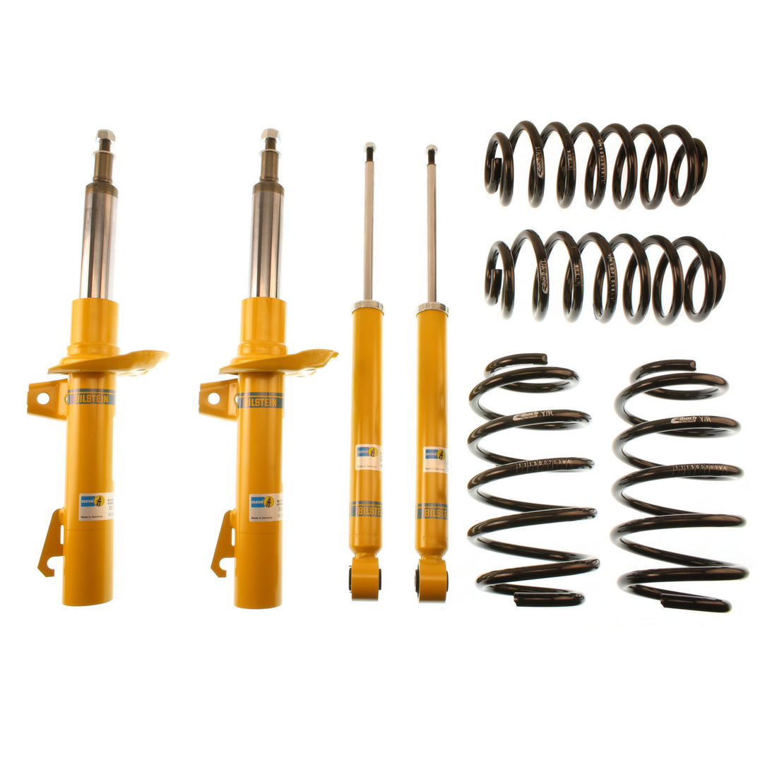 Bilstein 46-184313 - Suspension Kit Volkswagen Jetta 2006, Jetta 2018-2010 Monotube Front Lowered Height 30mm, up to 1150kg Axle Load Rear Lowered Height 30mm, up to 1010kg Axle Load With 55mm Outside Strut Diameter B12 (Pro-Kit) Bilstein 1