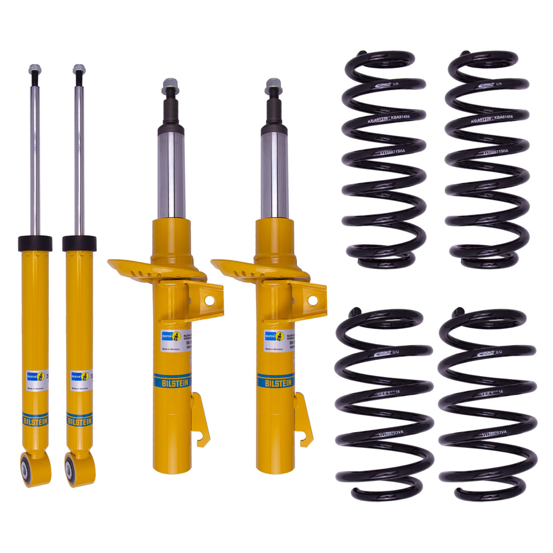 Bilstein 46-184399 - Suspension Kit Volkswagen CC 2011-2009 CC 2016-2013 Monotube Front Lowered Height 25mm up to 1170kg Axle Load Rear Lowered Height 25mm up to 1100kg Axle Load Without Electronic Suspension With 55mm Outside Strut Diameter B12 (Pro-K... 1