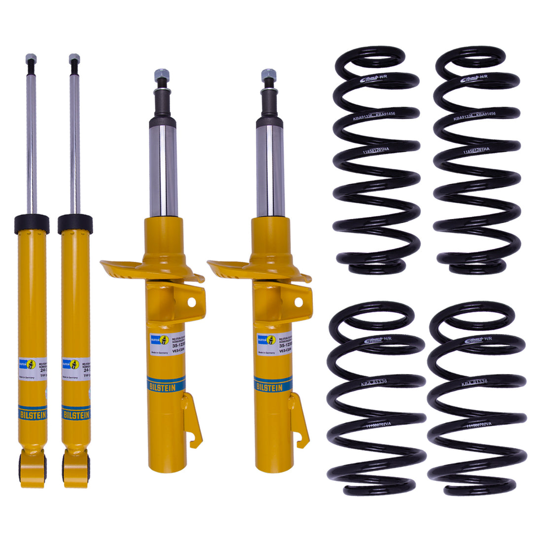 Bilstein 46-184429 - Suspension Kit B12 (Pro-Kit) Monotube Front and Rear 2007-2010 Volkswagen Passat