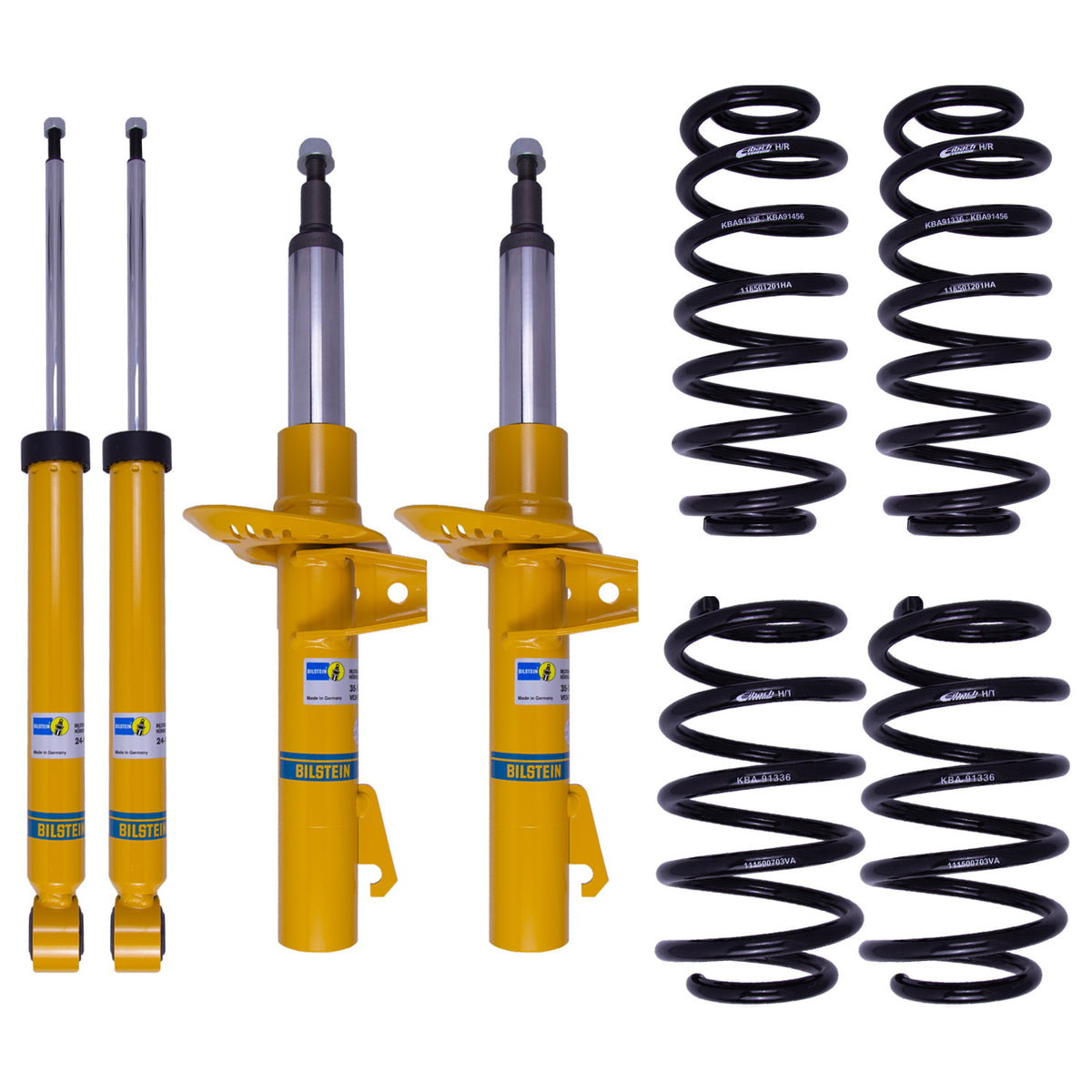 Bilstein 46-184436 - Suspension Kit Volkswagen Passat 2010-2007 Monotube Front Lowered Height 30mm up to 1180kg Axle Load Rear Lowered Height 30mm up to 1130kg Axle Load Without Electronic or Self-Leveling Suspension With 55mm Outside Strut Diameter B1... 1