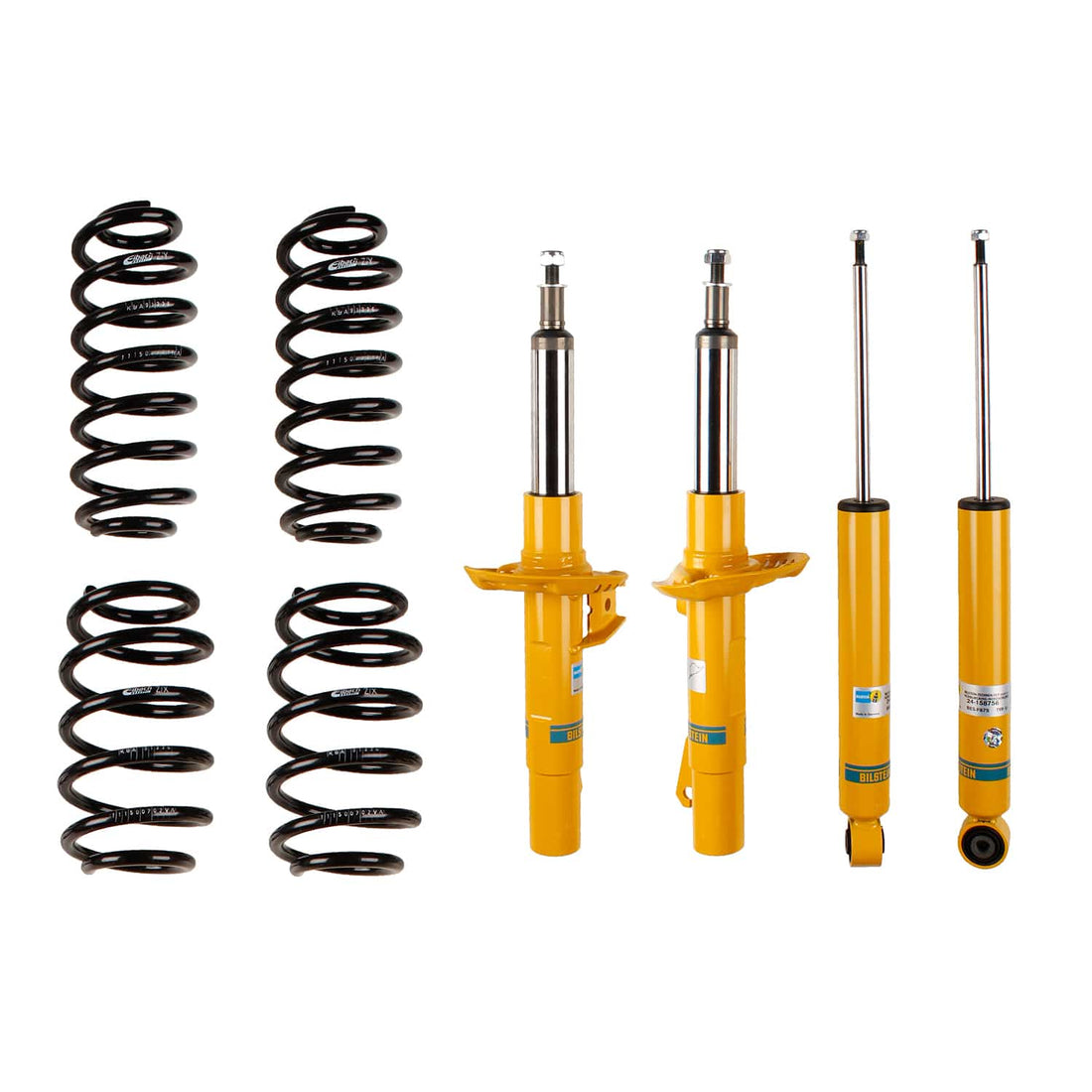 Bilstein Suspension Bilstein 46-184511 - Suspension Kit Volkswagen Jetta 2014-2011 Monotube Front Lowered Height 25-30mm, up to 1120kg Axle Load Rear Lowered Height 30mm, up to 1000kg Axle Load Without Electronic Suspension With 50mm Outside Strut Diameter B12 (Pro-Kit) B...