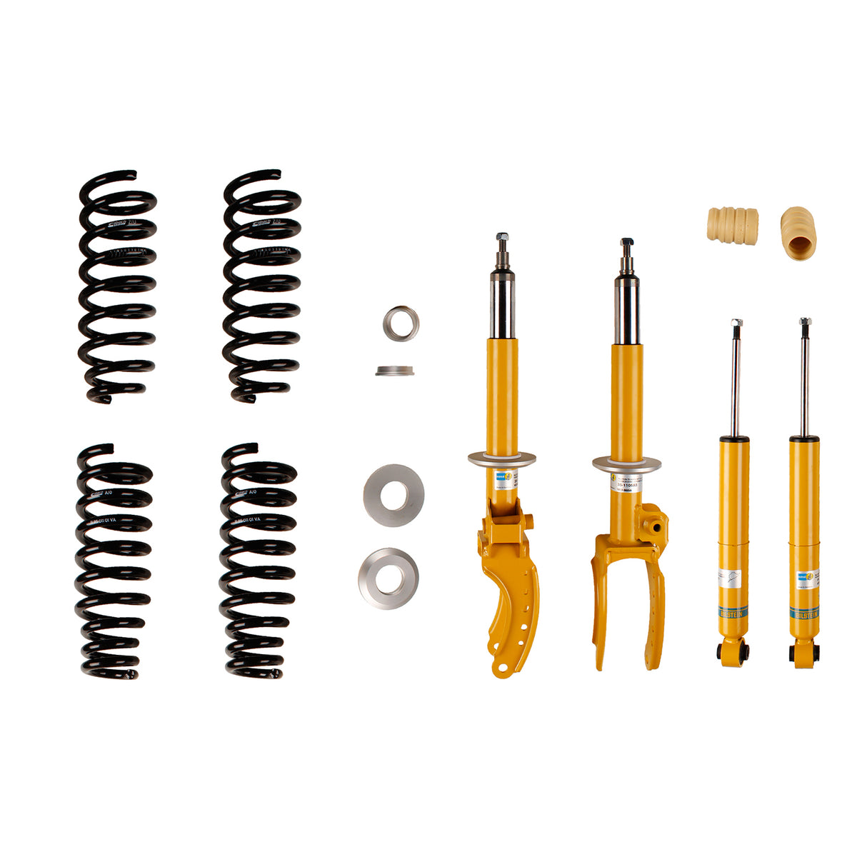 Bilstein 46-187901 - Suspension Kit Volkswagen Touareg 2010-2004 Monotube Front Lowered Height 30mm, up to 1510kg Axle Load Rear Lowered Height 30mm, up to 1670kg Axle Load Without Air or Self-Leveling Suspension B12 (Pro-Kit) Bilstein 1