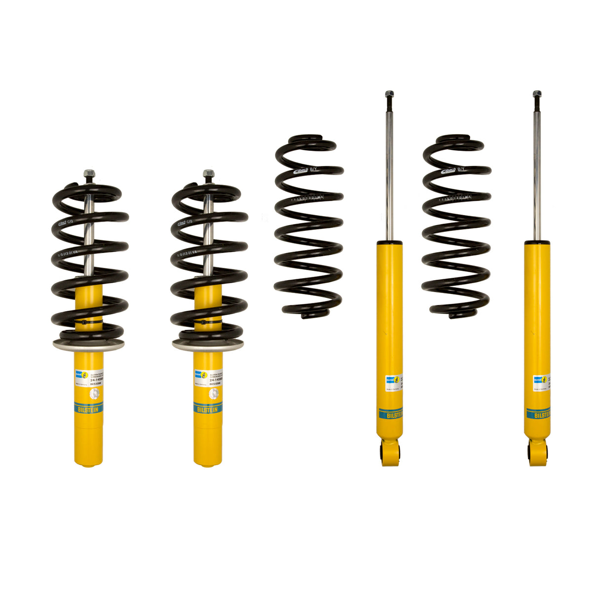 Bilstein 46-188083 - Suspension Kit Audi Q5 2017-2009 Monotube Front Lowered Height 30mm, up to 1235kg Axle Load Rear Lowered Height 25mm, up to 1345kg Axle Load Without Electronic or Self-Leveling Suspension B12 (Pro-Kit) Bilstein 1