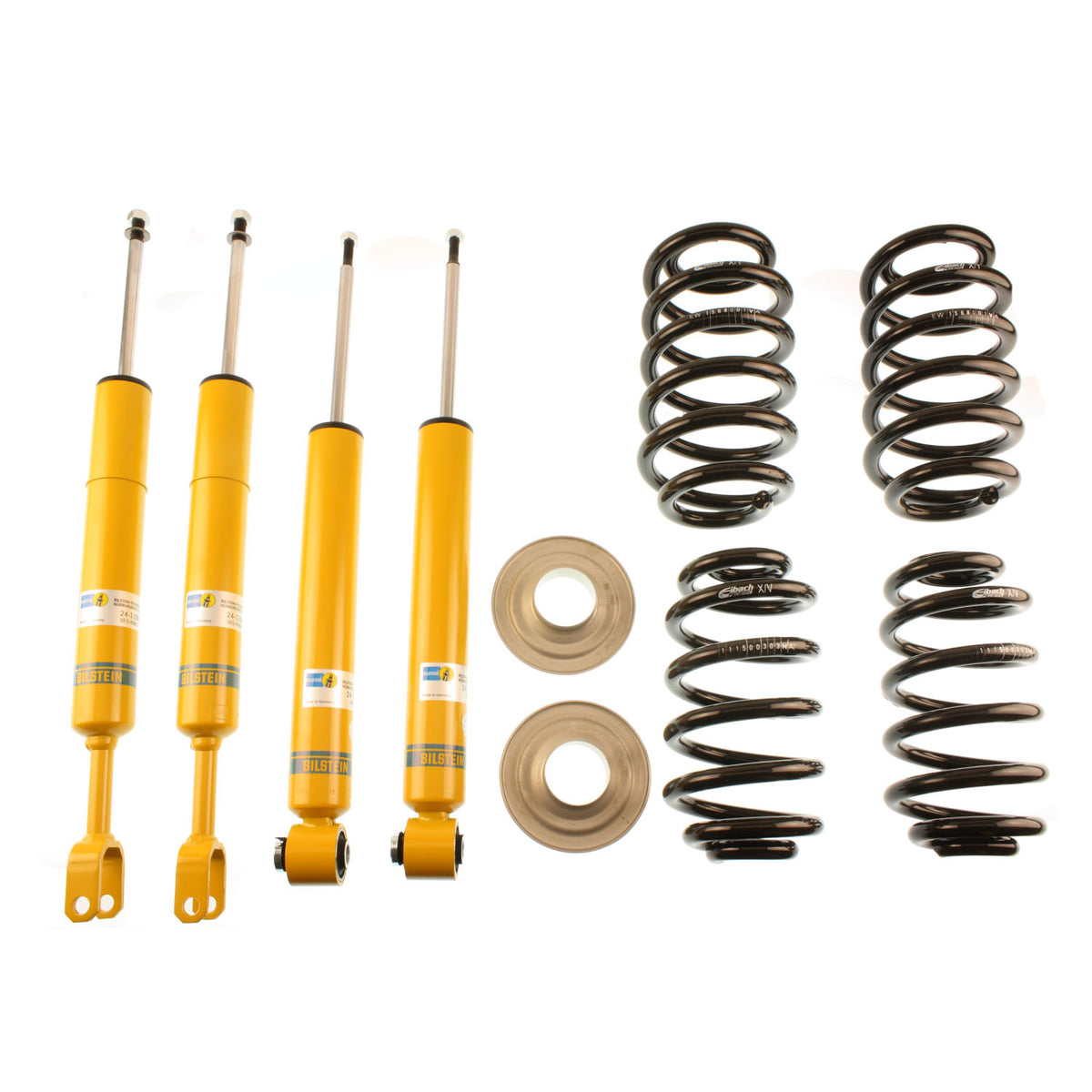Bilstein 46-188502 - Suspension Kit Audi A4 Quattro 2008-2003 Monotube Front Lowered Height 30mm, up to 1165kg Axle Load Rear Lowered Height 30mm, up to 1130kg Axle Load From Chassis # 8E-2-400001 B12 (Pro-Kit) Bilstein 1
