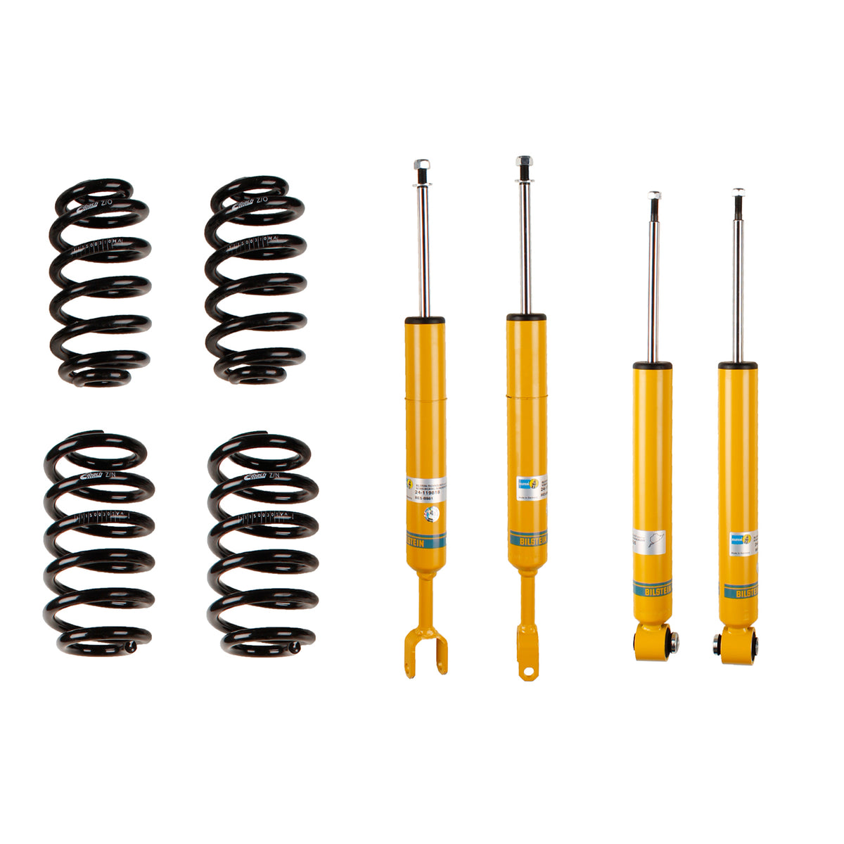 Bilstein 46-188564 - Suspension Kit Audi A4 Quattro 2008-2002 Monotube Front Lowered Height 30mm, up to 1090kg Axle Load Rear Lowered Height 30mm, up to 1150kg Axle Load From Chassis # 8E-5-400001 B12 (Pro-Kit) Bilstein 1