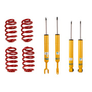 Bilstein 46-188588 - Suspension Kit Audi A4 2008-2002 Monotube Front Lowered Height 45-50mm, up to 1090kg Axle Load Rear Lowered Height 35-40mm, up to 1035kg Axle Load From Chassis # 8E-2-400001 B12 (Sportline) Bilstein 1