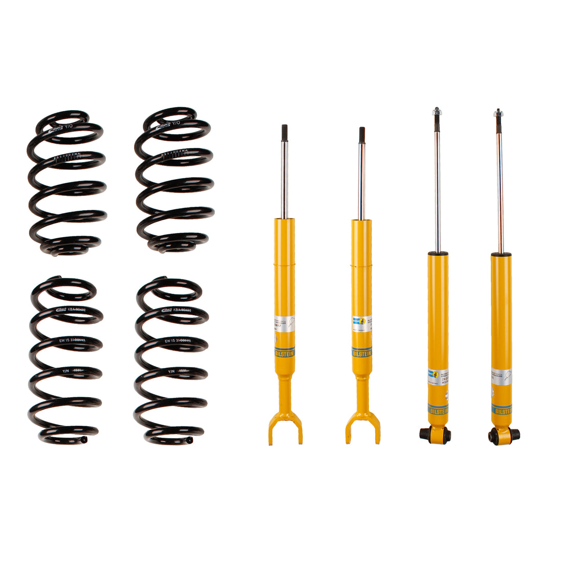 Bilstein 46-188694 - Suspension Kit Volkswagen Passat 2001-1998 Monotube Front Lowered Height 30mm, up to 1020kg Axle Load Rear Lowered Height 30mm, up to 1010kg Axle Load To Chassis # 3B_YE121 221 B12 (Pro-Kit) Bilstein 4