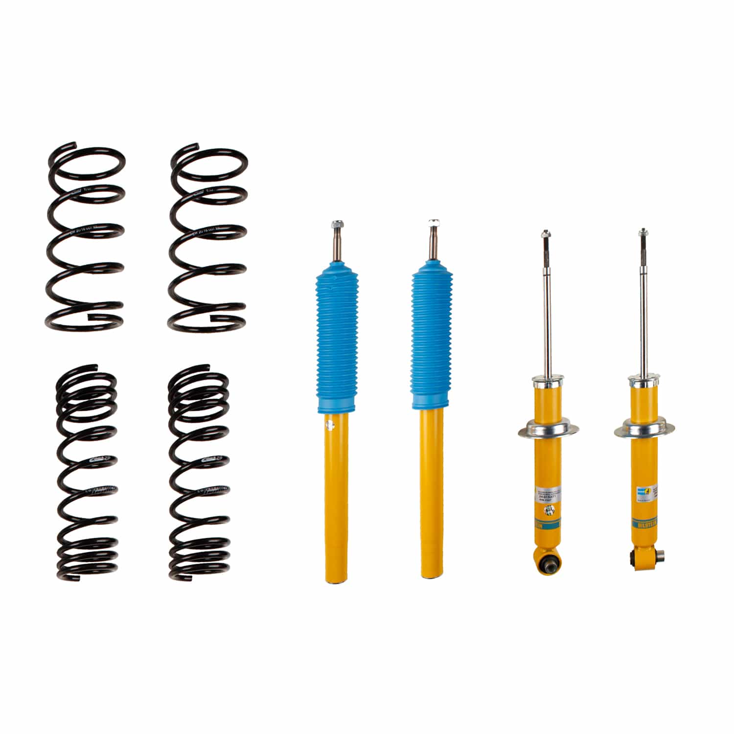 Bilstein Suspension Bilstein 46-189462 - Suspension Kit BMW 740i 1994-1993, 740iL 1994-1993 Monotube Front Lowered Height 30mm, up to 1110kg Axle Load Rear Lowered Height 25mm, up to 1280kg Axle Load Without Self-Leveling Suspension B12 (Pro-Kit) Bilstein