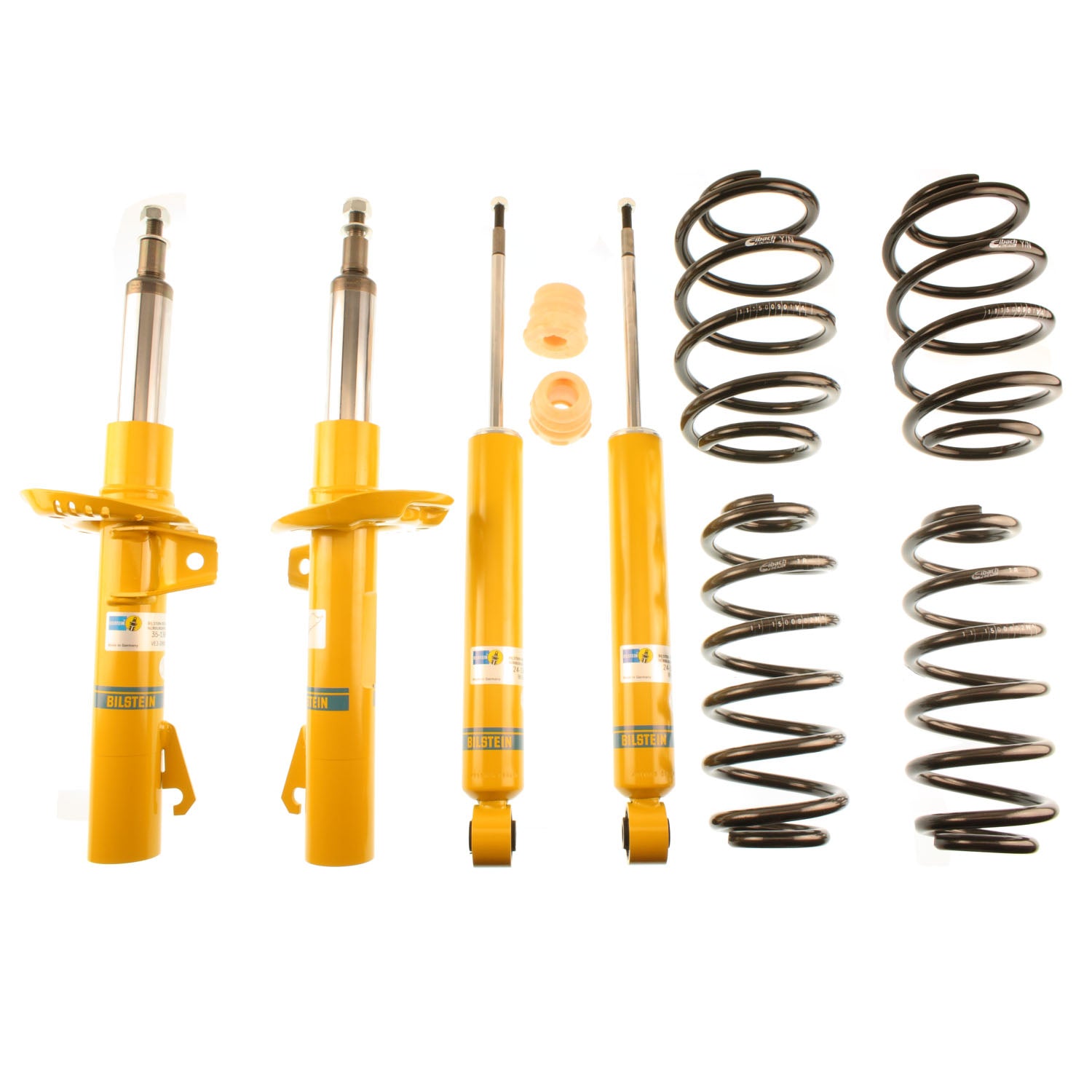 Bilstein 46-189653 - Suspension Kit Audi TT 2009-2008, TT Quattro 2015-2009 Monotube Front Lowered Height 25mm, up to 1005kg Axle Load Rear Lowered Height 20mm, up to 885kg Axle Load Without Electronic Suspension B12 (Pro-Kit) Bilstein 1