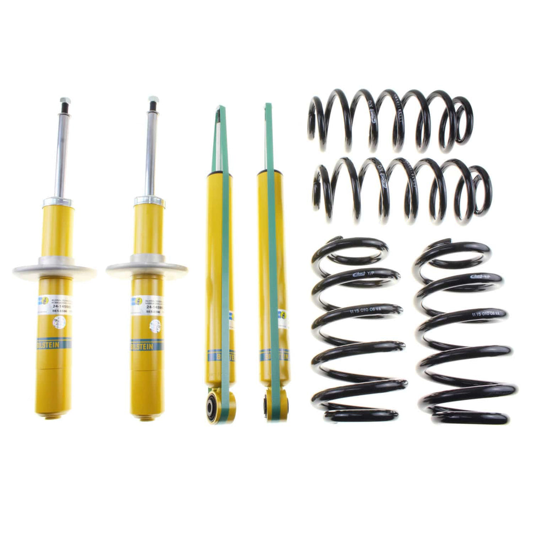 Bilstein Suspension Bilstein 46-189776 Suspension Kit Monotube Front Lowered Height 25mm Rear Lowered Height 15mm B12 Pro-Kit