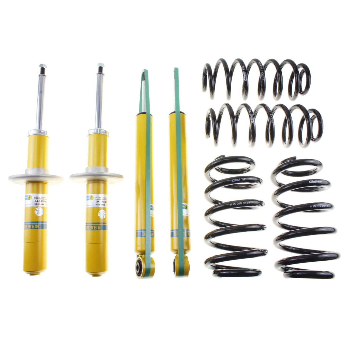 Bilstein Suspension Bilstein 46-189776 Suspension Kit Monotube Front Lowered Height 25mm Rear Lowered Height 15mm B12 Pro-Kit