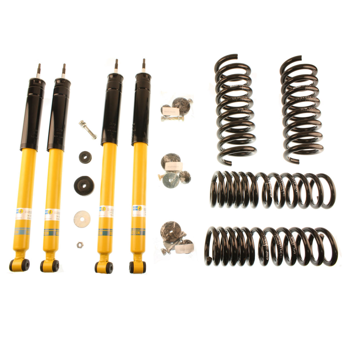 Bilstein 46-190437 - Suspension Kit Mercedes-Benz E320 2002-1996 E430 1999-1998 Monotube Front Lowered Height 35mm up to 1095kg Axle Load Rear Lowered Height 30mm up to 1165kg Axle Load Without Electronic Suspension To Chassis # A394035 B12 (Pro-Kit) B... 1
