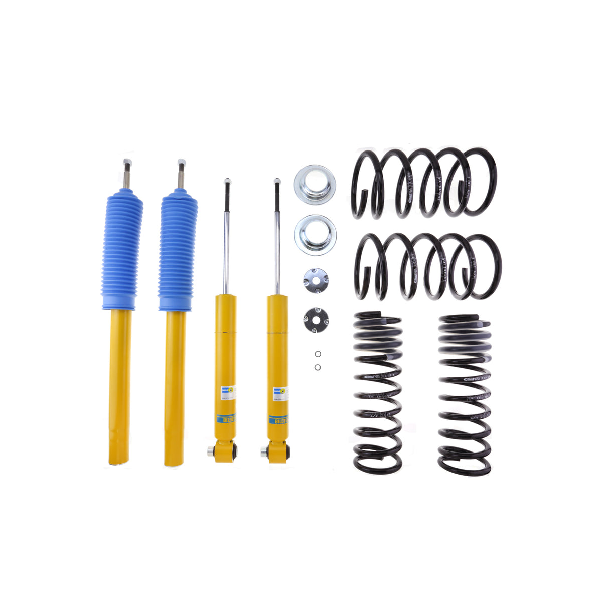 Bilstein 46-190901 - Suspension Kit BMW 525i 1995-1989 Monotube Front Lowered Height 25-35mm up to 970kg Axle Load Rear Lowered Height 20-30mm up to 1300kg Axle Load Without Self-Leveling Suspension Stem 70mm X 14mm. B12 (Pro-Kit) Bilstein 3