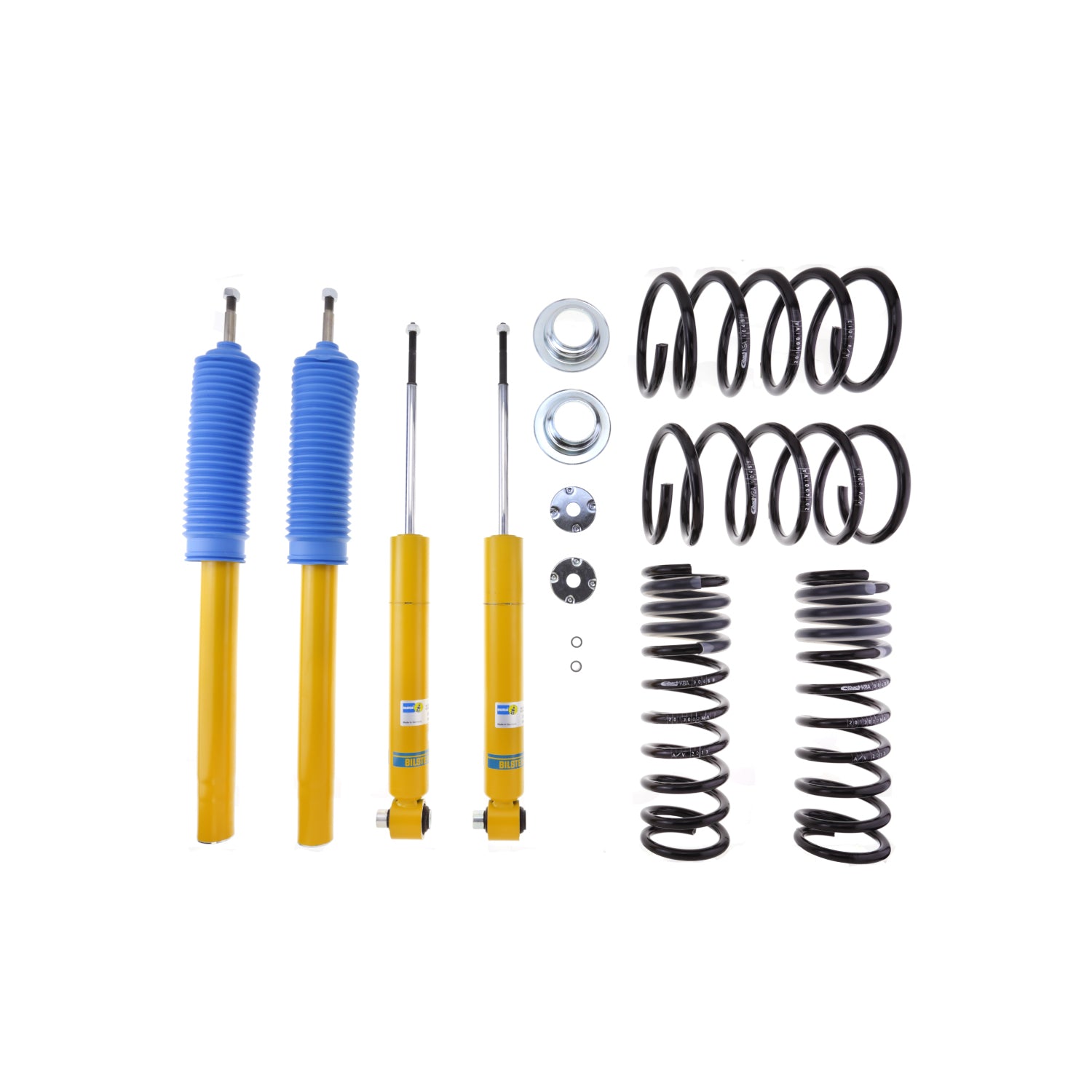 Bilstein 46-190901 - Suspension Kit BMW 525i 1995-1989 Monotube Front Lowered Height 25-35mm up to 970kg Axle Load Rear Lowered Height 20-30mm up to 1300kg Axle Load Without Self-Leveling Suspension Stem 70mm X 14mm. B12 (Pro-Kit) Bilstein 3