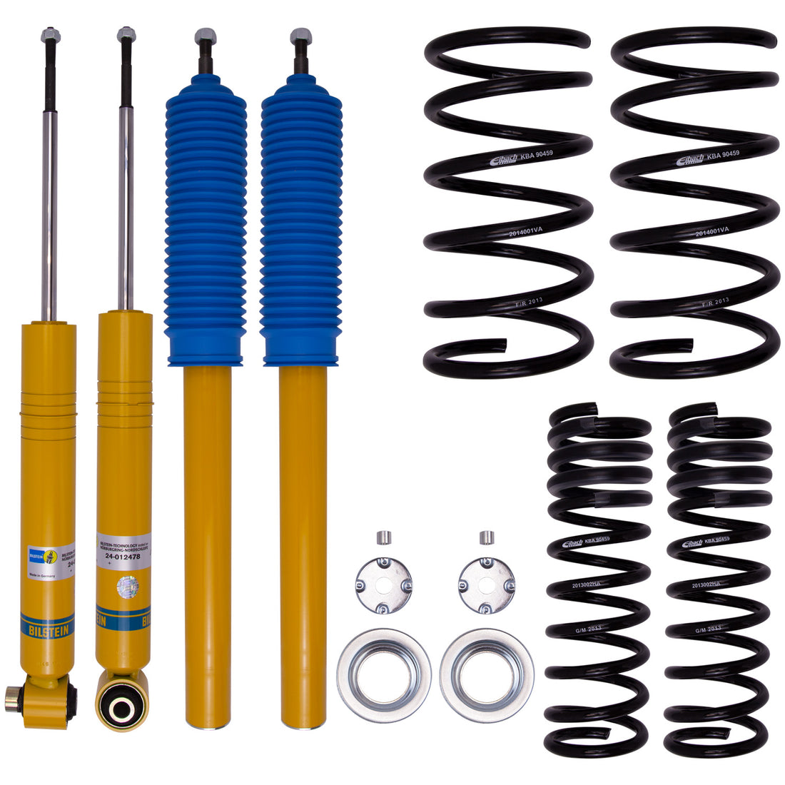 Bilstein 46-190918 - Suspension Kit BMW 525i 1995-1989 Monotube Front Lowered Height 25-35mm up to 970kg Axle Load Rear Lowered Height 20-30mm up to 1300kg Axle Load Without Self-Leveling Suspension Use with 2.5inch dust cap and 22mm nut B12 (Pro-Kit) ... 1