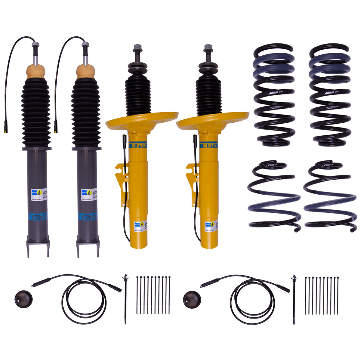 Bilstein 46-193759 - Suspension Kit Porsche 911 2012-2005 Monotube Front Lowered Height 30mm, up to 775kg Axle Load Rear Lowered Height 30mm, up to 1220kg Axle Load With Electronic Suspension (PASM) B12 (Pro-Kit) Bilstein 5