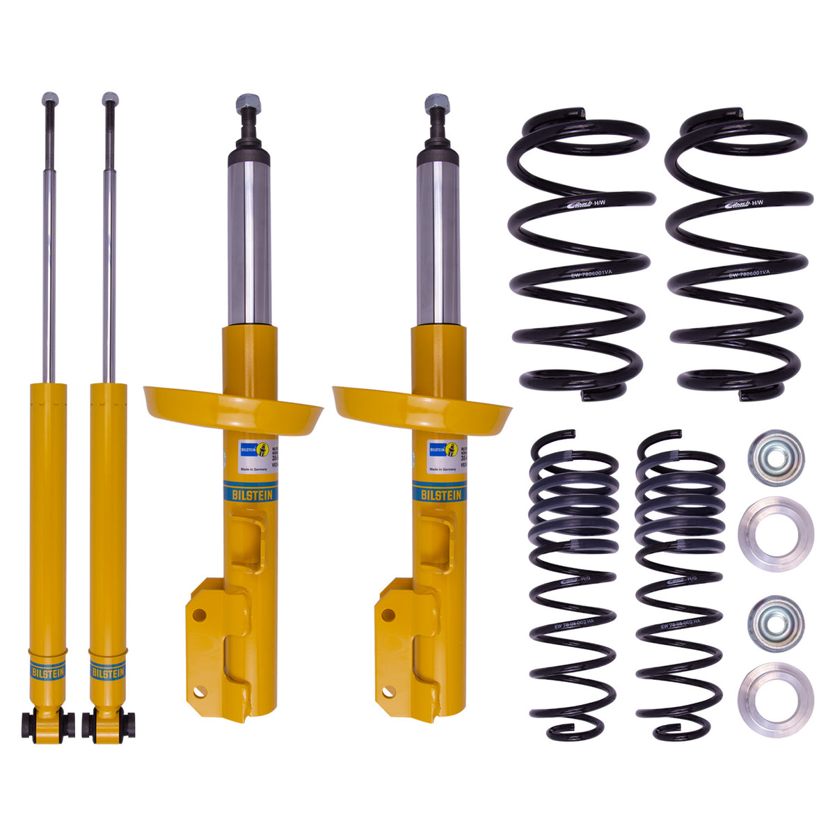 Bilstein 46-194381 - Suspension Kit Saab 9-5 2009-2001 Monotube Front Lowered Height 30mm, up to 1175kg Axle Load Rear Lowered Height 30mm, up to 1050kg Axle Load From Chassis # YS3ES55CD2 B12 (Pro-Kit) Bilstein 2