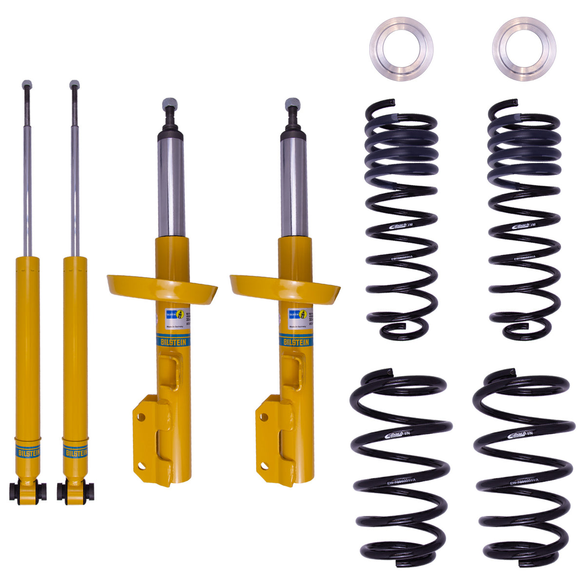 Bilstein 46-194404 - Suspension Kit Saab 9-5 2009-2001 Monotube Front Lowered Height 30mm, up to 1175kg Axle Load Rear Lowered Height 30mm, up to 1125kg Axle Load From Chassis # YS3ES55CD2 B12 (Pro-Kit) Bilstein 1