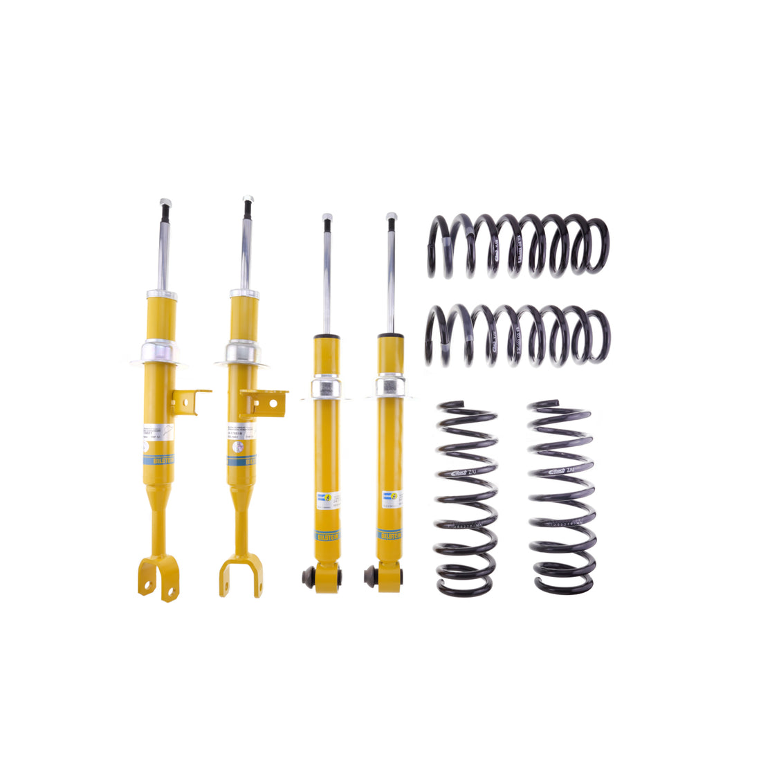 Bilstein 46-195111 - Suspension Kit BMW 535d 2016-2014, 535i 2016-2011 Monotube Front Lowered Height 30mm, up to 1190kg Axle Load Rear Lowered Height 30mm, up to 1310kg Axle Load Without Electronic Suspension B12 (Pro-Kit) Bilstein 1