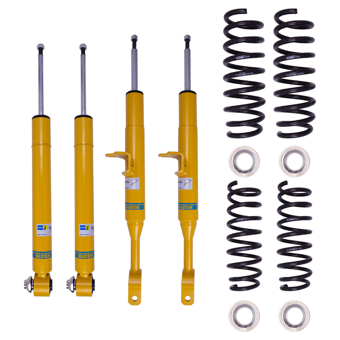 Bilstein 46-195128 - Suspension Kit BMW 550i 2016-2011 Monotube Front Lowered Height 30mm, up to 1250kg Axle Load Rear Lowered Height 30mm, up to 1320kg Axle Load Without Electronic Suspension B12 (Pro-Kit) Bilstein 2