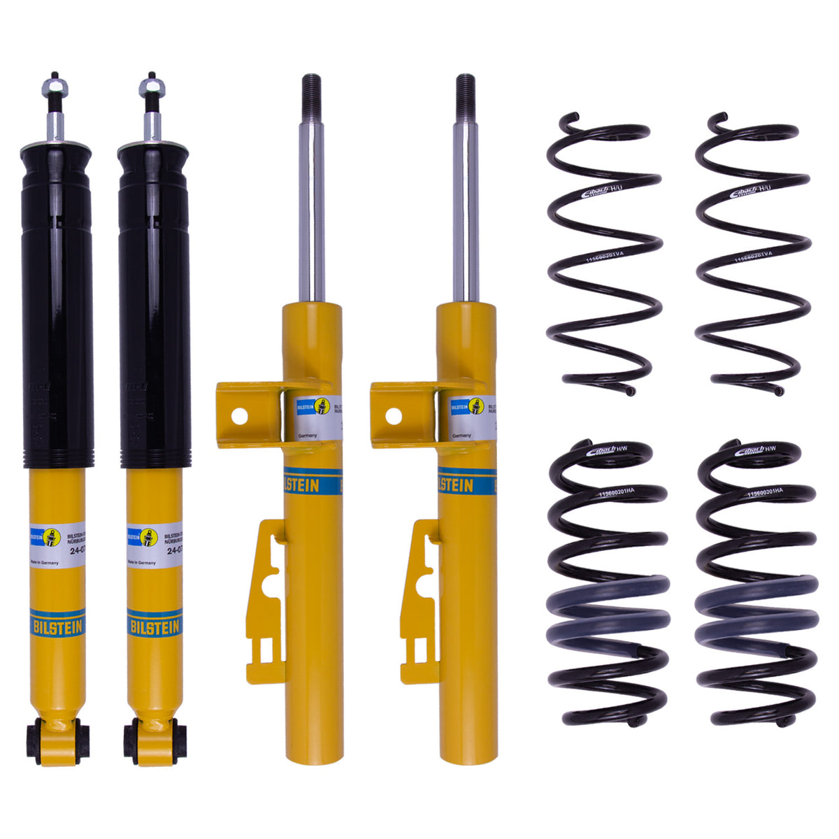 Bilstein 46-207159 - Suspension Kit Smart Fortwo 2015-2008 Monotube/Twintube Front Lowered Height 20mm, up to 440kg Axle Load Rear Lowered Height 20mm, up to 660kg Axle Load B12 (Pro-Kit) Bilstein 2