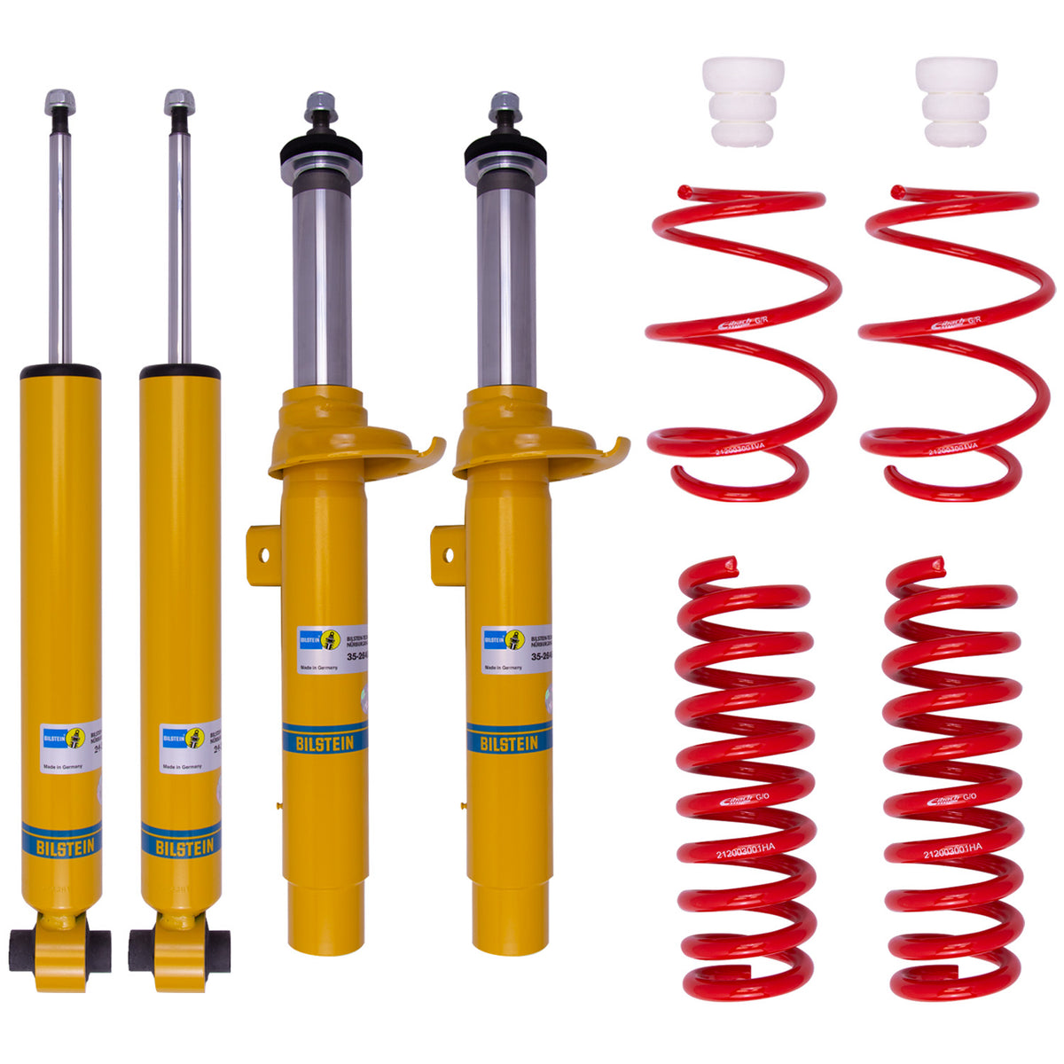 Bilstein 46-237569 - Suspension Kit BMW 228i 2016-2014, 230i 2019-2017, 230i 2021 Monotube Front Lowered Height 40mm, up to 920kg Axle Load Rear Lowered Height 30mm, up to 1160kg Axle Load Without Electronic Suspension B12 (Sportline) Bilstein 2