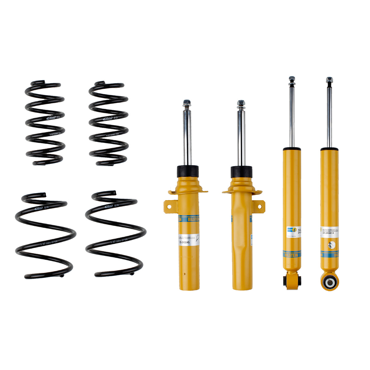 Bilstein 46-254658 - Suspension Kit Mini Cooper 2024-2014 Monotube/Twintube Front Lowered Height 30mm, up to 900kg Axle Load Rear Lowered Height 30mm, up to 775kg Axle Load Without Electronic Suspension B12 (Pro-Kit) Bilstein 1