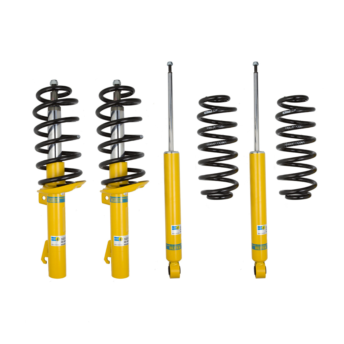 Bilstein 46-258137 - Suspension Kit Audi Q3 Quattro 2018-2015 Monotube Front Lowered Height 25mm, up to 1165kg Axle Load Rear Lowered Height 20-25mm, up to 1115kg Axle Load B12 (Pro-Kit) Bilstein 1