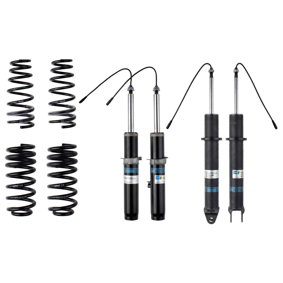 Bilstein NA Bilstein 46-258885 - Suspension Kit Porsche 911 2019-2012 Monotube/Twintube Front Lowered Height 20-25mm, up to 775kg Axle Load Rear Lowered Height 15mm, up to 1215kg Axle Load With Electronic Suspension (PASM) B12 (Pro-Kit) Bilstein