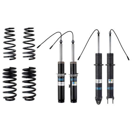 Bilstein NA Bilstein 46-258885 - Suspension Kit Porsche 911 2019-2012 Monotube/Twintube Front Lowered Height 20-25mm, up to 775kg Axle Load Rear Lowered Height 15mm, up to 1215kg Axle Load With Electronic Suspension (PASM) B12 (Pro-Kit) Bilstein