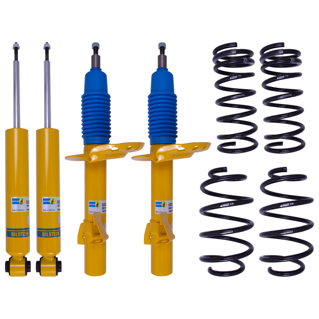 Bilstein 46-259257 - Suspension Kit Volvo S60 2018-2012 Monotube Front Lowered Height 30mm, up to 1180kg Axle Load, Rear Lowered Height 30mm, up to 960kg Axle Load, Without Electronic Suspension, Without Self-Leveling Suspension B12 (Pro-Kit) Bilstein 8
