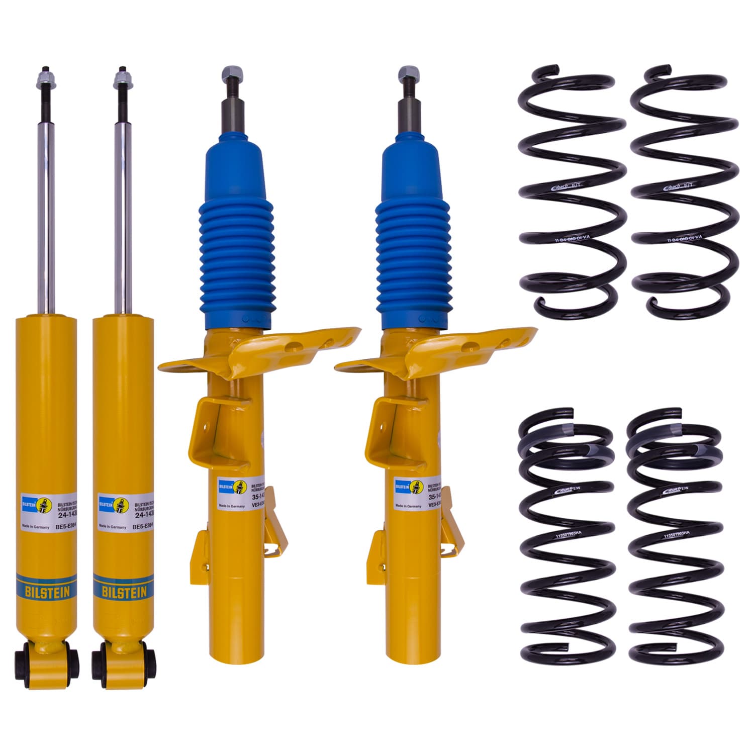 Bilstein Suspension Bilstein 46-259271 Suspension Kit Monotube B12 Pro-Kit Front Rear Lowered Height 30mm