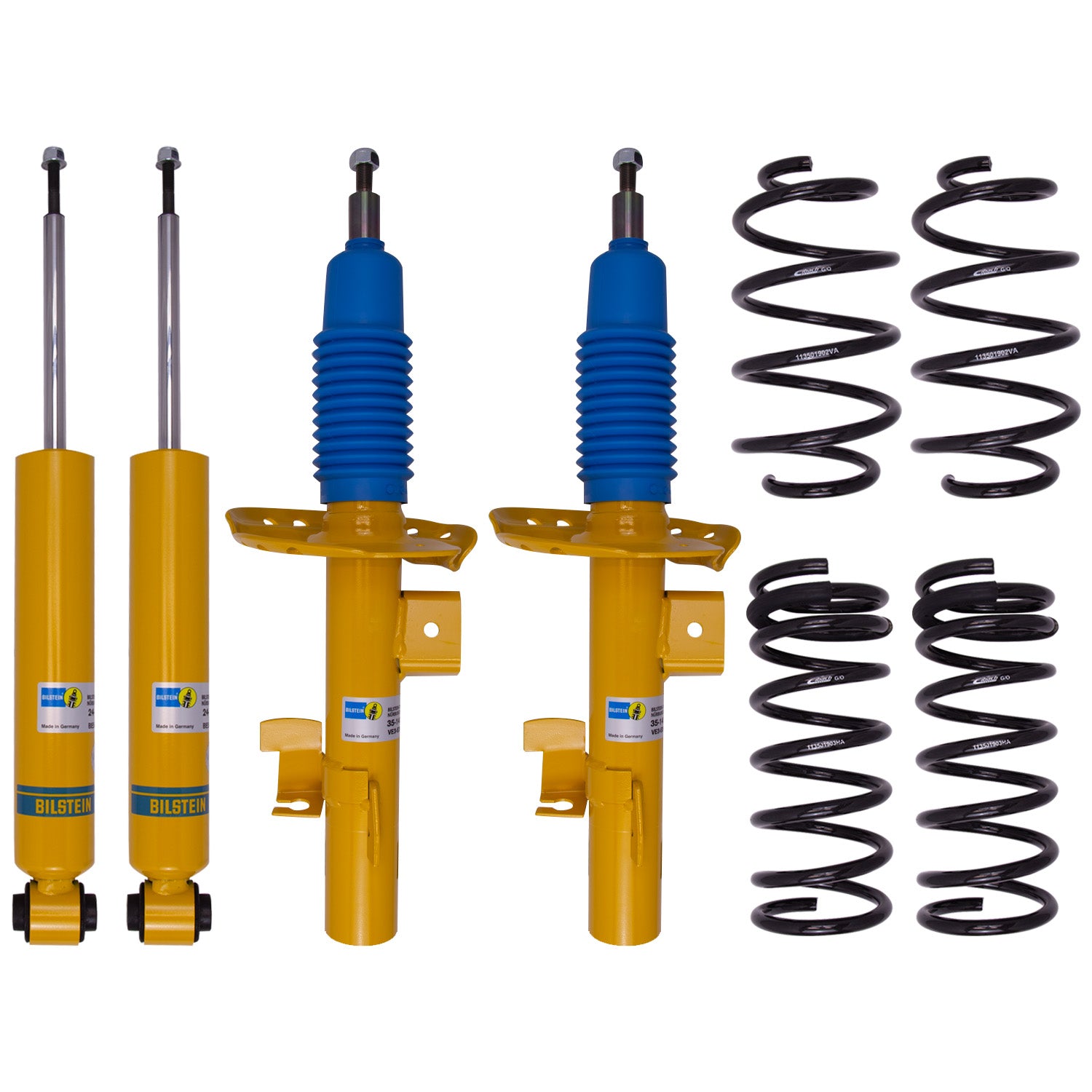 Bilstein 46-259295 - Suspension Kit Volvo V60 2018-2015 Monotube Front Lowered Height 30mm, up to 1180kg Axle Load Rear Lowered Height 30mm, up to 1145kg Axle Load Without Self-Leveling Suspension B12 (Pro-Kit) Bilstein 1