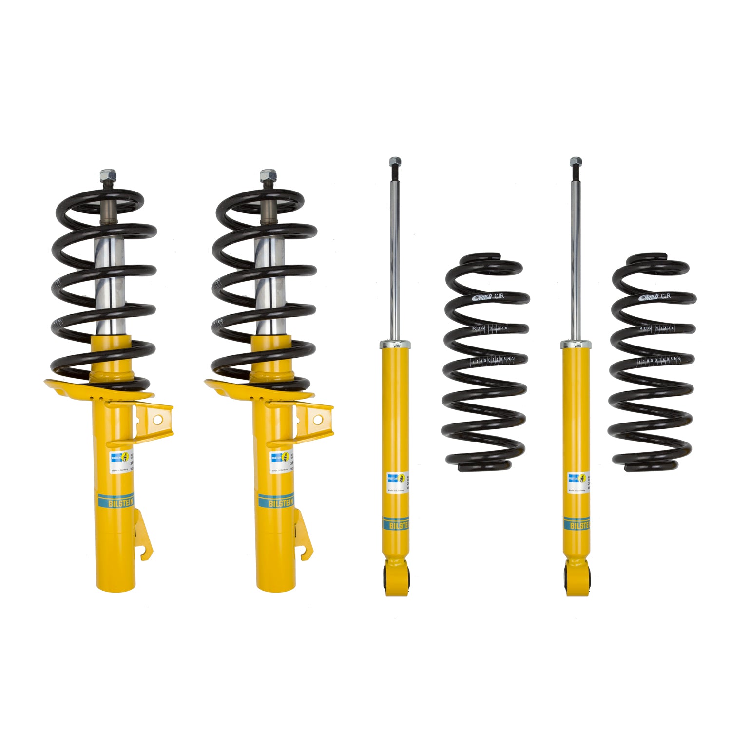 Bilstein 46-259349 - Suspension Kit Volkswagen CC 2017-2009 Monotube Front Lowered Height 25mm, up to 1170kg Axle Load Rear Lowered Height 20mm, up to 1030kg Axle Load B12 (Pro-Kit) Bilstein 1