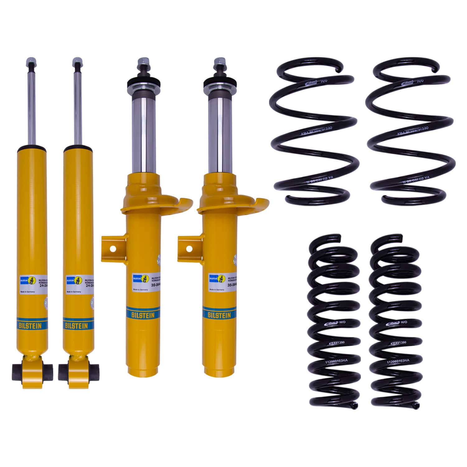 Bilstein Suspension Bilstein 46-262622 Suspension Kit Monotube Front Rear Lowered Height B12 Pro-K